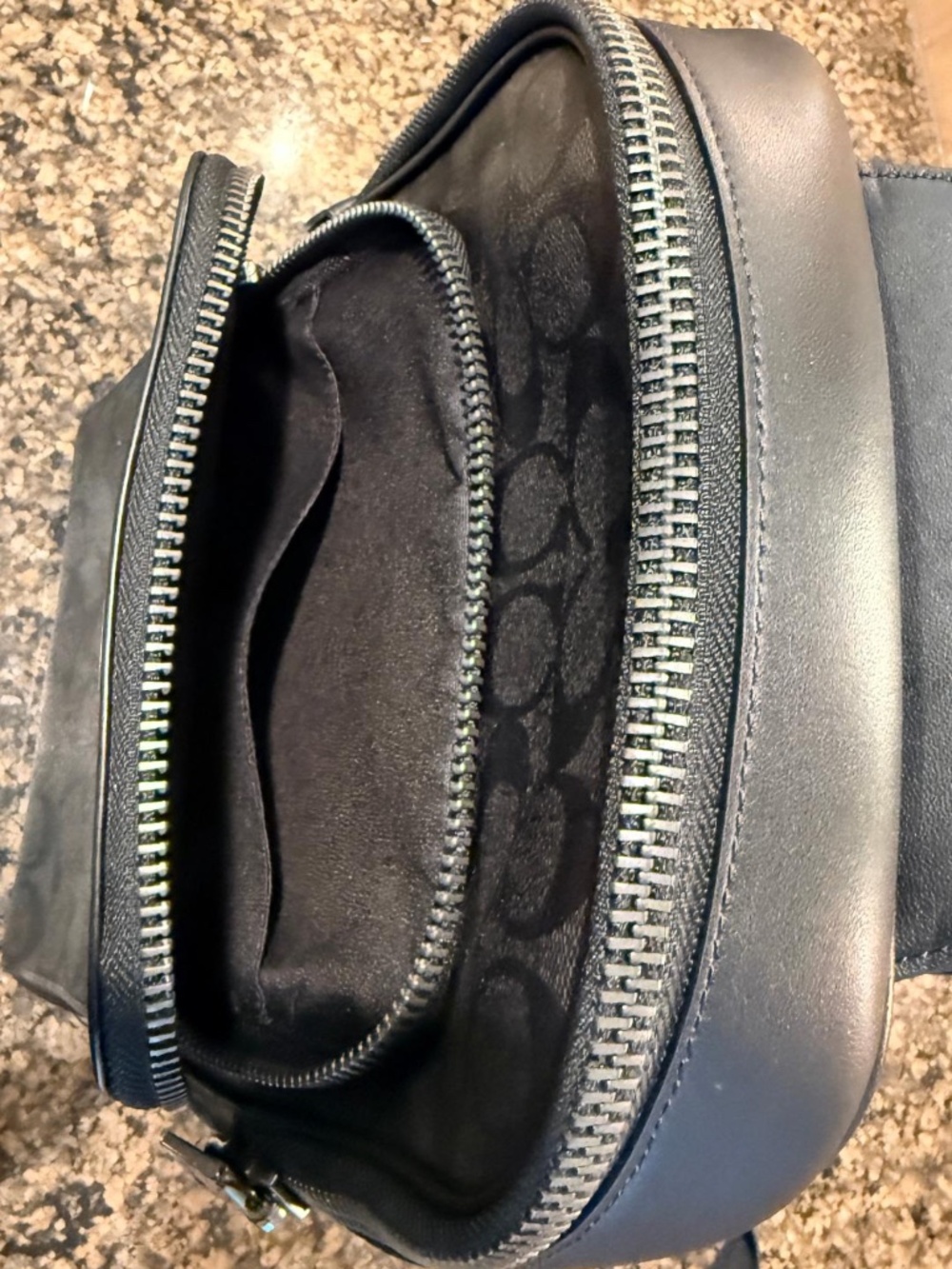 Gently Used - COACH Ethan Sling or Cross Body bag CV918 Charcoal/Black - Picture 5 of 10